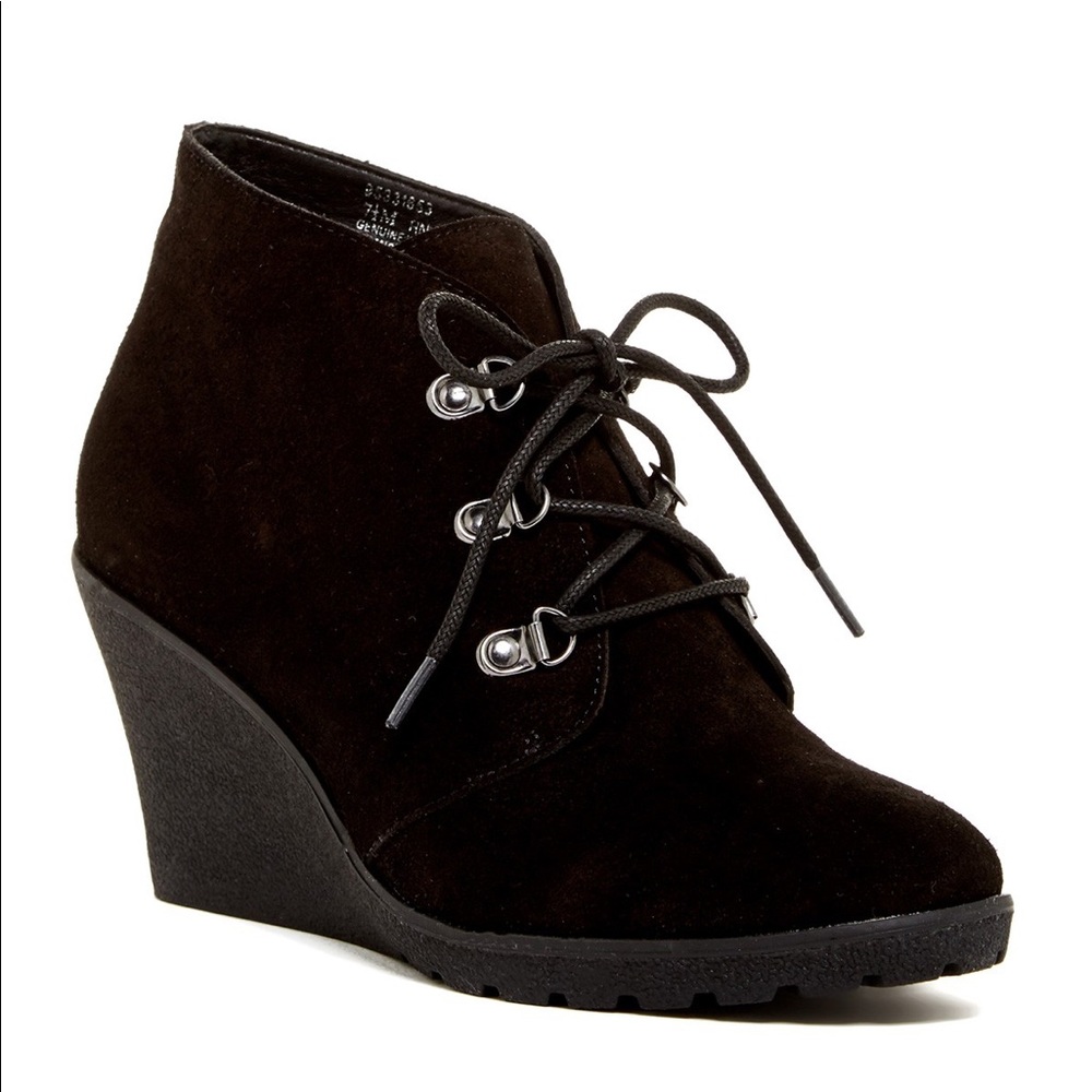 ✨Susina Black Wedge Bootie